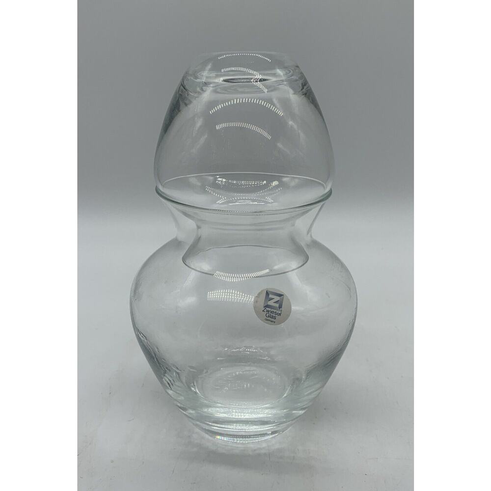 Zwiesel Glass Clear Bedside Tumble Up Carafe Decanter Guest Bedroom Hospitality